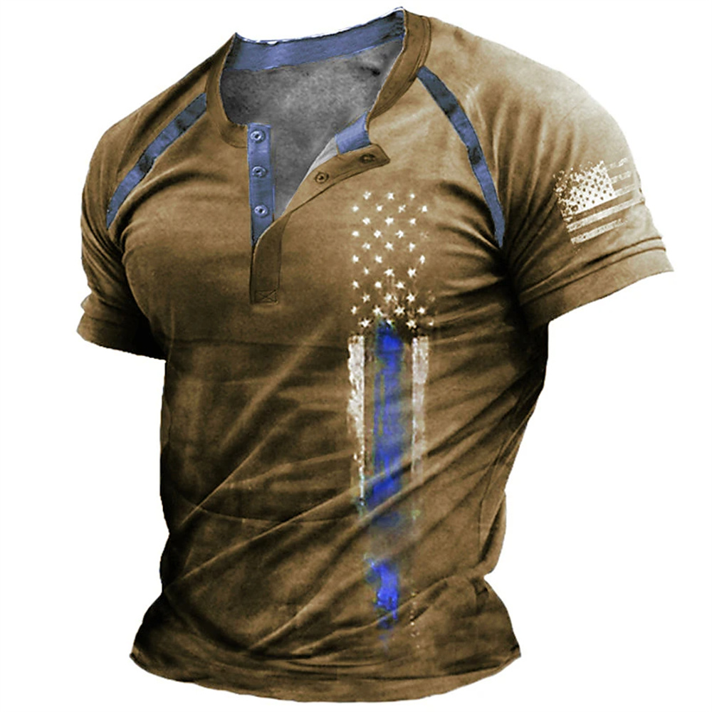 Street Fashion Clothes - Funny 3D American Flag Print Men's