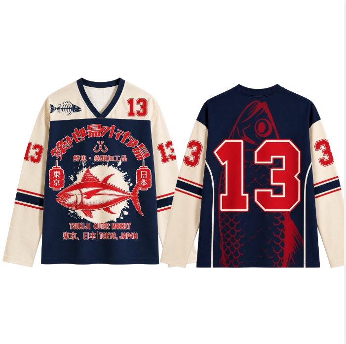 Fashion Streetwear - Retro Japanese style 3D printed long