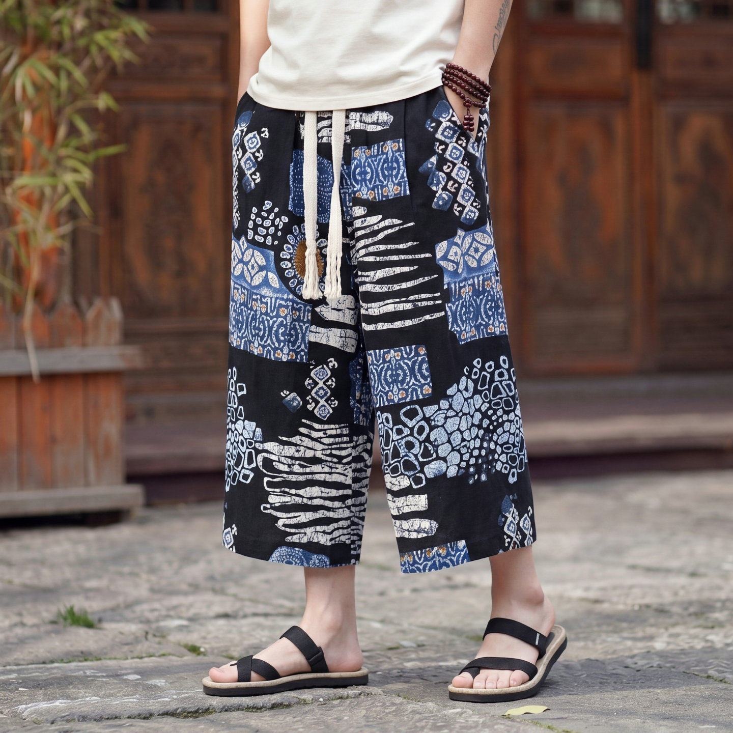 Cargo Pant Wide - New 2025 Summer Chinese Style Floral
