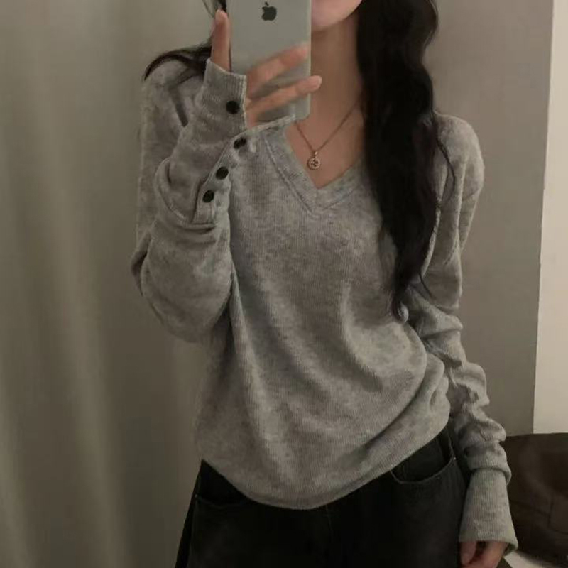 MEXZT Streetwear Gray Sweater  - Street Fashion Korea ulasan dan harga