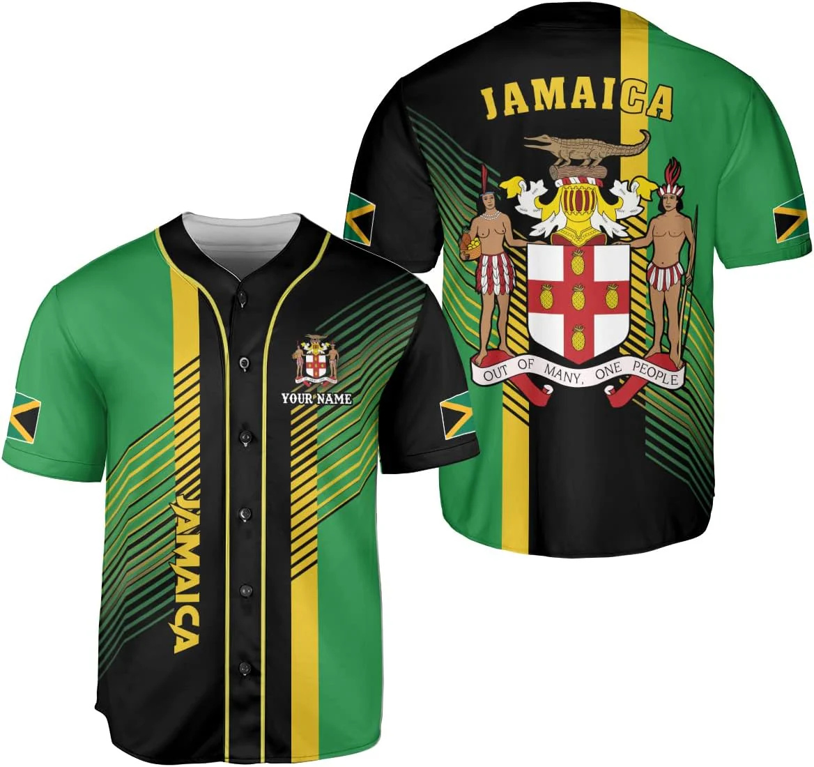 Personalized Name Jamaica Desi - Street Fashion Jersey ulasan dan harga