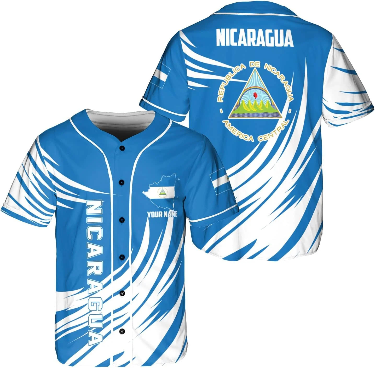 Personalized Name Nicaragua De - Street Fashion Jersey ulasan dan harga