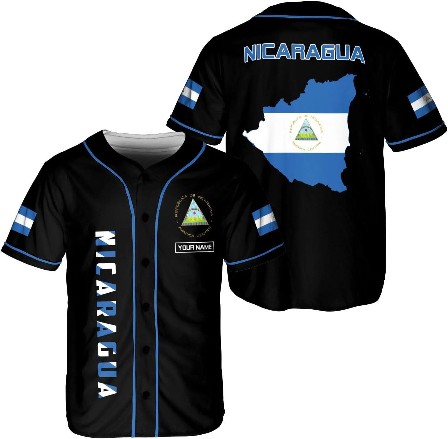 Personalized Name Nicaragua De - Street Fashion Jersey ulasan dan harga