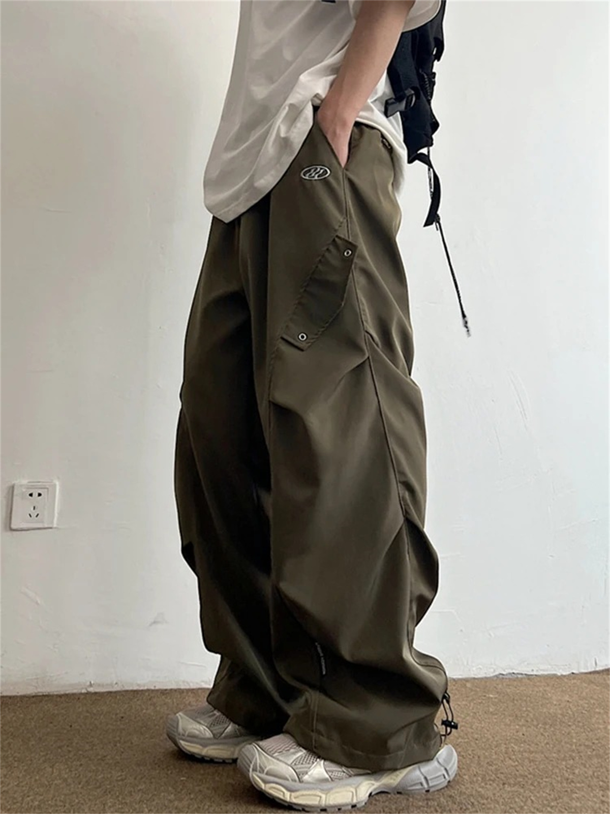 Black Cartoon Cargo Pants Men  - Cargo Pant Wide ulasan dan harga