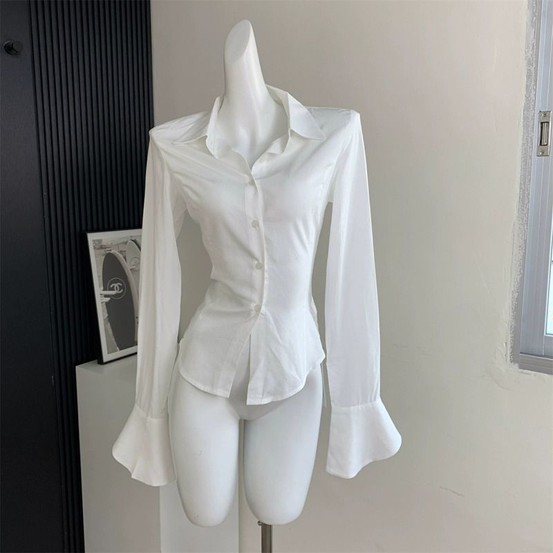 Gidyq Women Black Bandage Shir - Street Fashion Korea ulasan dan harga