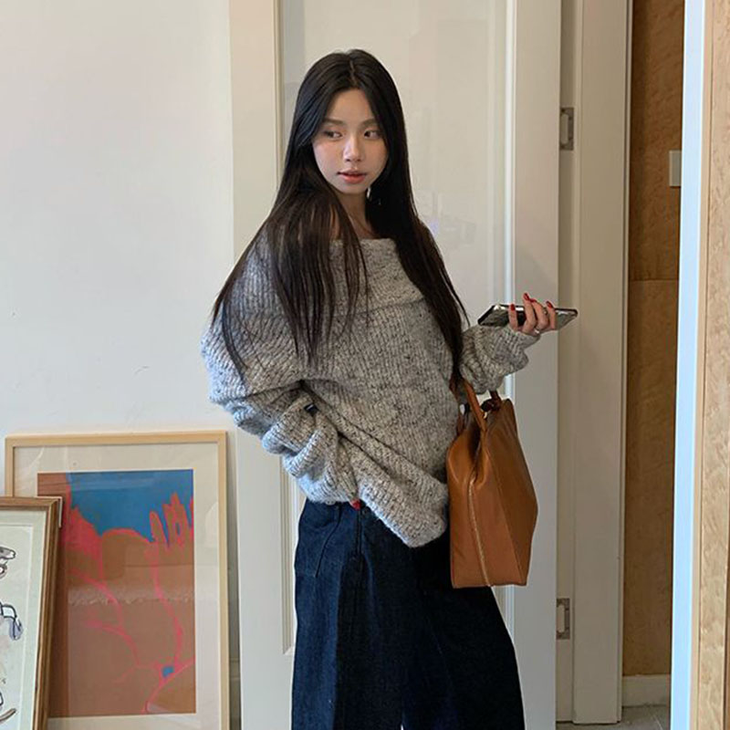 Elegant Off Shoulder Slash Nec - Street Fashion Korea ulasan dan harga