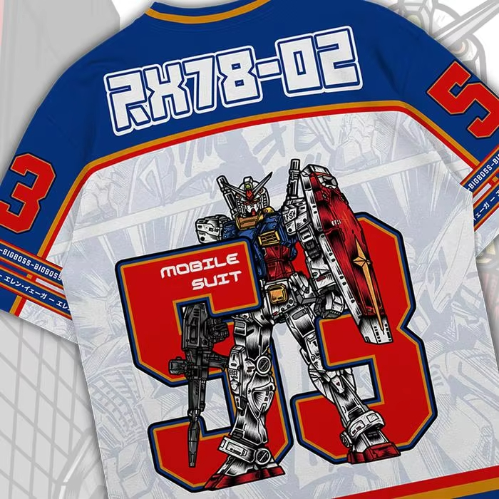 Gundam RX78 Anime Mecha Y2k Ko - Street Fashion Korea ulasan dan harga