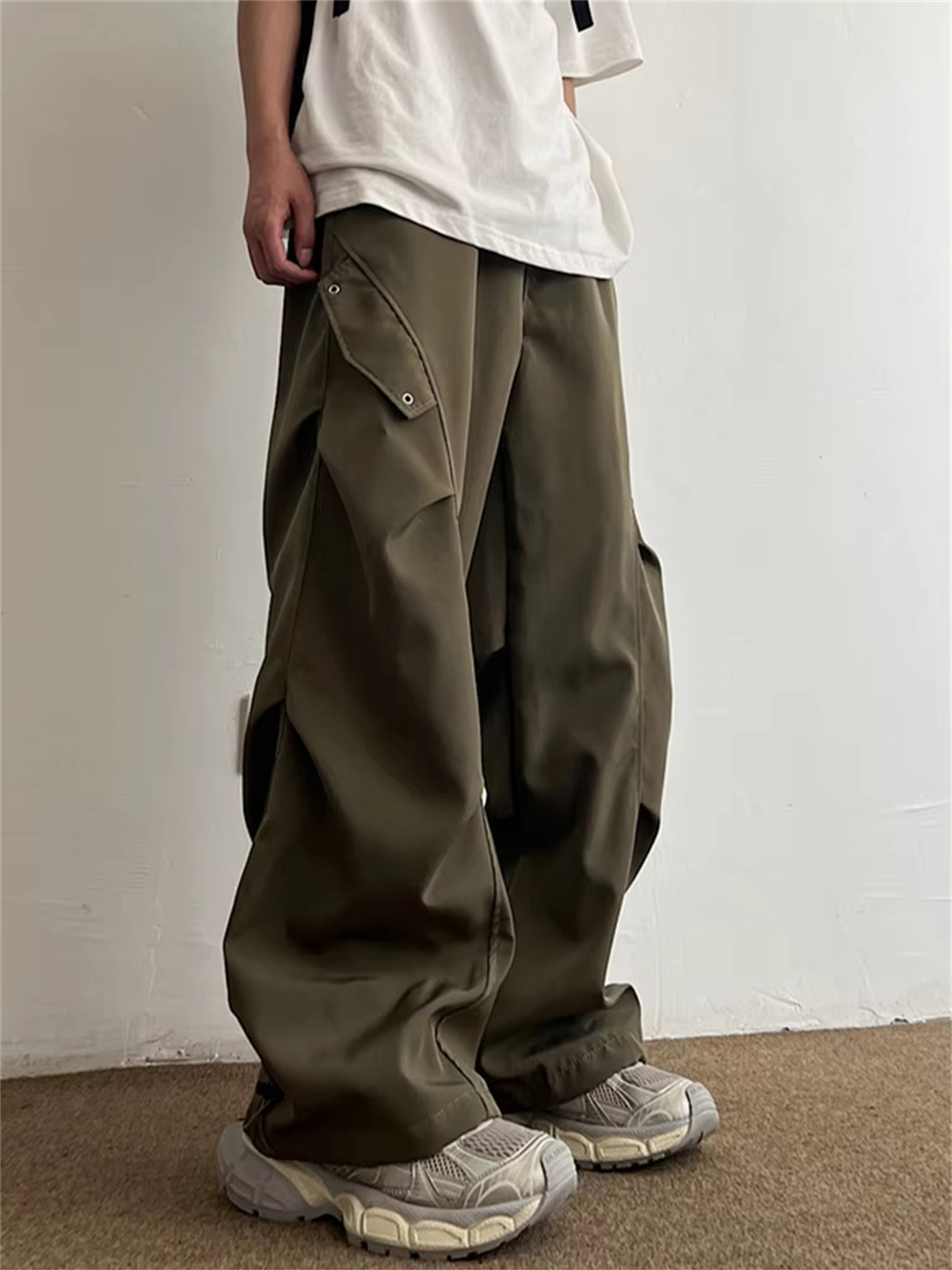 Techwear Parachute Cargo Pants - Street Fashion Korea ulasan dan harga