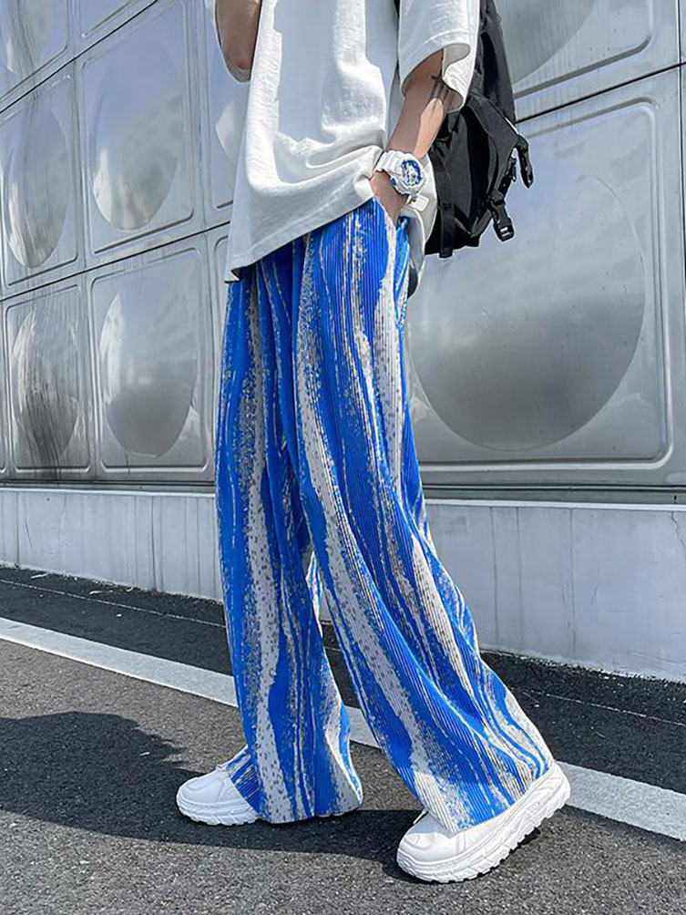 Streetwear Tie-Dye Ice Silk Su - Street Fashion Korea ulasan dan harga