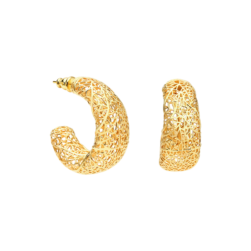 IVOG C Shape Hollowed Out Earr - Street Fashion Website ulasan dan harga