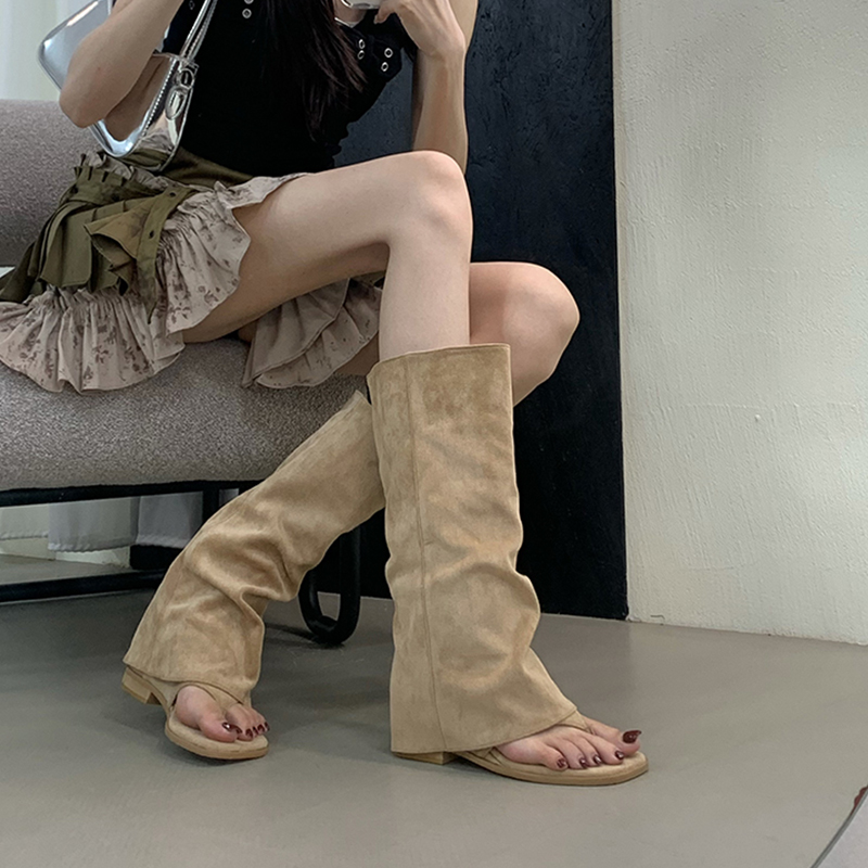 Hollow Out Women's Boots Velve - Street Fashion Korea ulasan dan harga