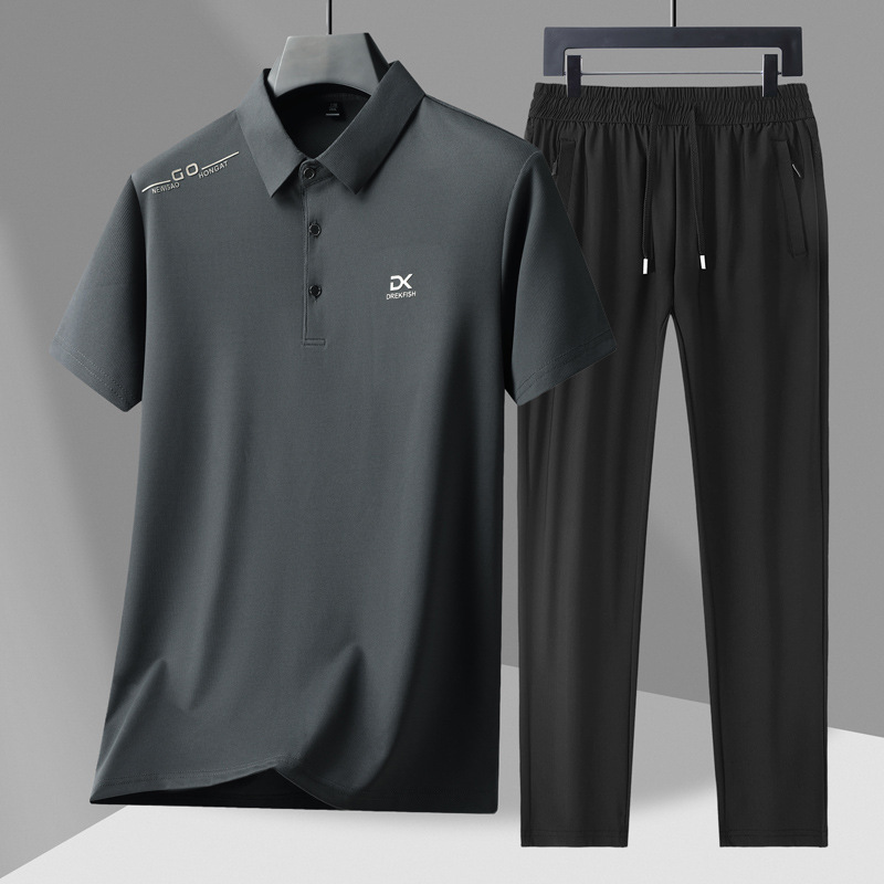 Men's Casual 2-Piece Sportswea - Street Fashion Clothes ulasan dan harga