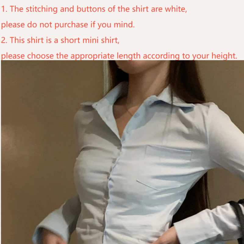Elegant Women Korean Shirts&Bl - Street Fashion Korea ulasan dan harga