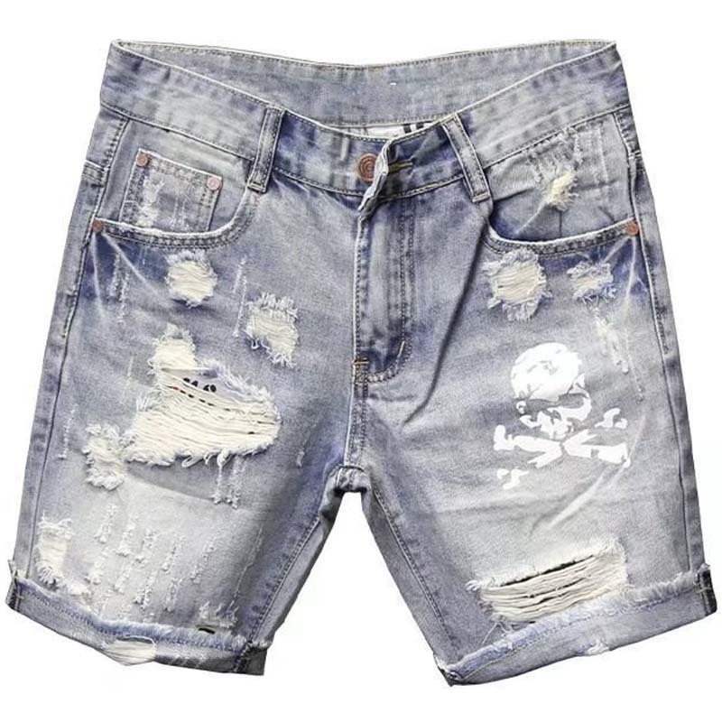 Summer Men's Worn Bead Hole Be - Street Fashion Korea ulasan dan harga